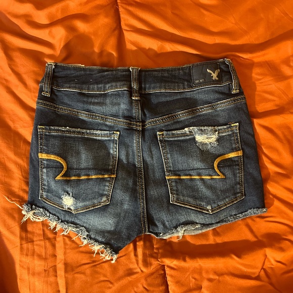 American Eagle Ripped Jean Shorts - Picture 2 of 4